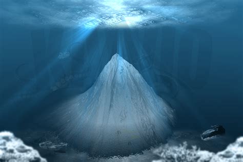 gunung di bawah laut